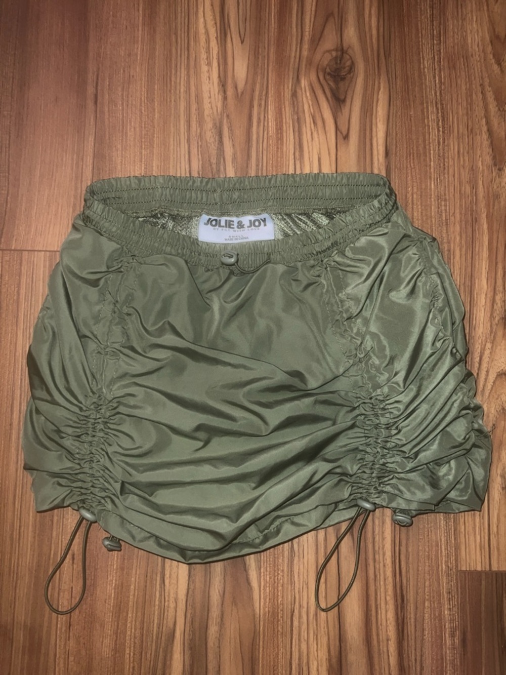 Jolie & Joy Olive Green Mini Skirt